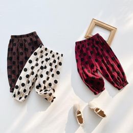 Pantalons printemps automne été Legging coton filles garçons pantalons longs enfant en bas âge bébé garçon fille Leggings Dot enfants vêtements enfants