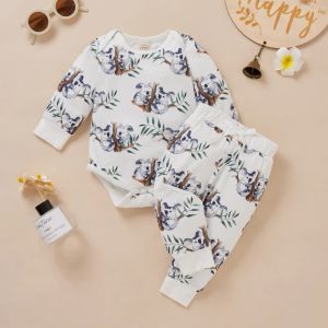 Pantalon Vêtements de bébé printemps d'été pour 012m NOUVELLE-BANN BOISS Vêtements Set Animal Koala Body Bodys Pantal