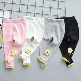 Pantalones Estilo Mujer Bebé Elástico Leggings Encaje Niñas Falda Pantalones Algodón Térmico 0-4 Años