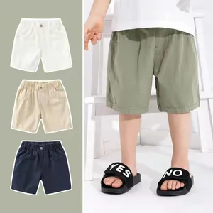 Pantalons d'été pour garçons, pantalons courts amples et décontractés pour enfants, pantalons de survêtement classiques pour étudiants, vêtements de couleur unie, vente en gros