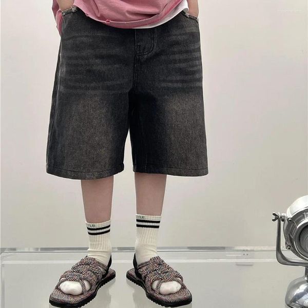 Pantalons d'été en jean pour enfants, Version coréenne, shorts en Denim pour hommes et femmes, pantalons courts, vêtements à la mode