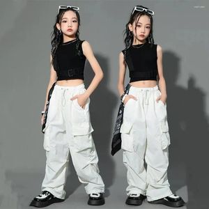 Broek tienermeisjes joggers broek losse casual mode kinderen rechte zakken ontwerp trendy cool streetwear kinderen 5-14YS