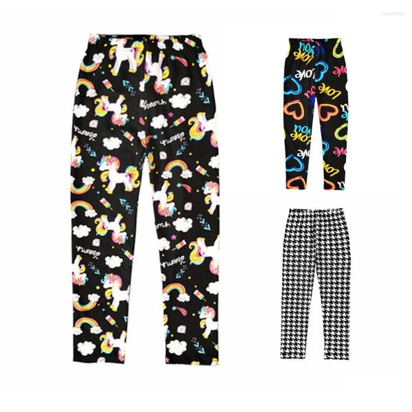 Pantalon motif licorne dessin animé, Leggings de printemps pour enfants, imprimé Floral, en coton, pour bébés filles de 10 ans