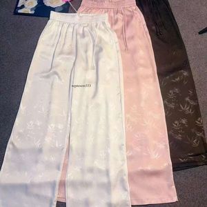 pantalon designer pour femmes acide acétique Nouveau droit pour la version coréenne cordon de crampon élastique