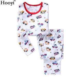 Truck Baby Boys Pyjamas Costumes Enfants Pijamas Manches longues Enfants Sport Costumes Infant Pyjama Vêtements Ensemble 2 3 4 5 6 7 ans PJS 210413