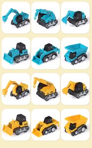 vrachtwagenmodel bouwspeelgoed 6 STKS plastic modelauto legering speelgoed miniatuurmodel voertuigmodel graafmachine 3D-model landschap auto raceautomodel kerstcadeau bouwmodel auto