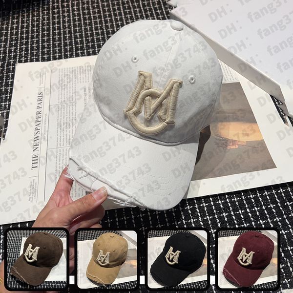 Diseñador Monclre Baseball Baseball Golf Golf Gole's Geanie F1 Cap Borded Visor Fashion Diseño informal de sombrero negro Denim usado Sol Camionador de protección solar Camionador