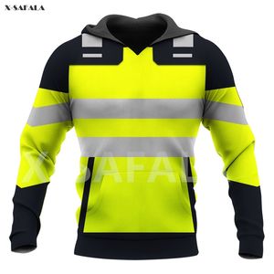 Trucker Operator Job Schedel Tattoo Naam Vlag 3D All Gedrukte Hoodie Man E Women Harajuku Uitloper Zipper Pullover Sweatshirt Casual 211014