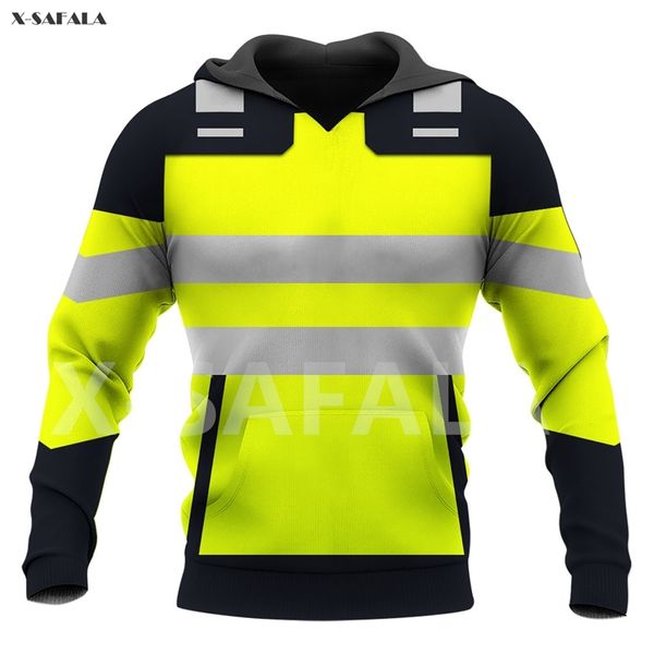 Operador de camionero Trabajo Cráneo Tatuaje Nombre Bandera 3D Todo Impreso Sudadera Con Capucha Hombre E Mujeres Harajuku Outwear Cremallera Jersey Sudadera Casual 211014