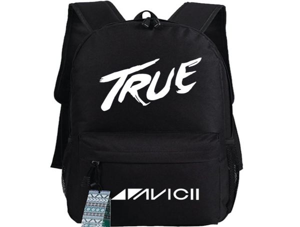 True sac à dos Avicii Top DJ Sac à école sac à dos Tim Bergling Music Schoolbag Outdoor Rucksack Sport Day Pack2349068