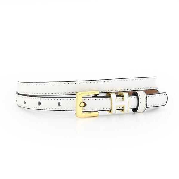 True Cow Hide Lady Belt Fashionable Simple Belt web Red avec la robe ceinture décontractée un cheveux