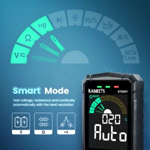 True RMS Digital Multimètre Smart Auto Range Test NCV Intelligent Multimetro Tester AC CAD TENSION CAPACITANCE OHM METTER HZ