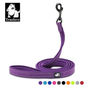 Truelove 200Cm Nylon Dog Lead Leash Running Reflective Training Purple Pet para pequeños grandes s Correa Perro 211022