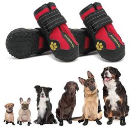 Truelove Pet Boots Waterdichte duurzame hondenschoenen met reflecterende banden voor klein medium groot 240113
