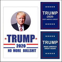 Trump 2020 Garden Flags President General Election Banners Keep America Great Banner Campaign Flagpole Pennant Flag Window Decoration TL108
