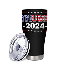 Trump 2024 30oz Stainless Steel Cup Custom 900ml Large Capacity Double -layer Water Bottle