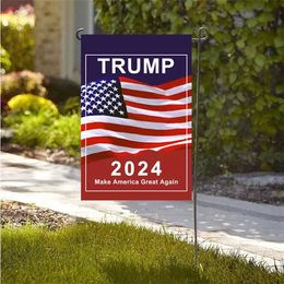 triunfo 2024 bandera MAGA KAG republicano banderas americanas flages Biden nunca presidente de los EE. UU. Donald divertido jardín campaña jardín flages zc306 Inventario al por mayor