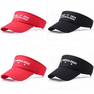 Trump 2024 chapeaux Keep America Great pare-soleil casquettes visières avec étoiles chapeau réglable De293