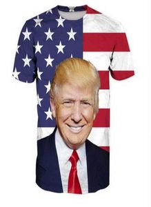 Trump 3D Tshirts drôles Nouveaux hommes de mode Femmes 3D Personnage imprimé Tshirts T-shirt Féminine Sexy Tshirt Tee Tops Vêtements YA200287E9927206