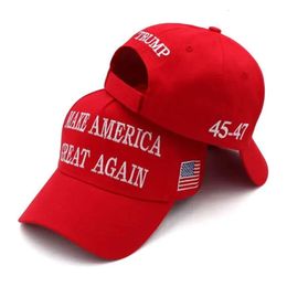Activité Trump Chapeaux de fête en coton broderie Basebal 45-47 Rendre l'Amérique à nouveau un chapeau de sport en gros de livraison de gouttes