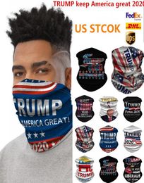 Trump Bandana Face Shield Mask Biden Scarpe magique sans couture Keep America Great Bandbands Cycling Party Mask Headwear Neck Fwe7982190717