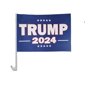 Trump Car Flag 2024 America President Election Drapeaux Bannières RRD13324