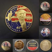 Trump Monnaies commémoratives Artisanat 2020 Président Trump Iron Coins Cadeaux Cadeaux Metal President de Trump's Lucky Coin Arts
