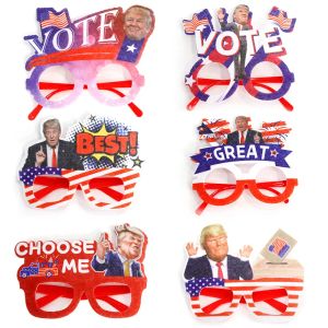 Trump Funny Grasses 2024 USA Campagne présidentielle Décoration de campagne Trump Glasses 0409