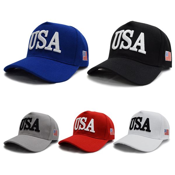 Trump Hat Baseball Caps Make America Great Again Chapeaux Donald Trump Republican Snapback USA Flag Mens Womens Party Hats GGA2640