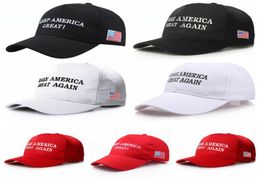 Trump Hat Embroderie Rendre l'Amérique à nouveau chapeau MAGA Flag USA Supplies électorales S SOILD Color Sports Outdoor Sun Hats LJJP3985530347
