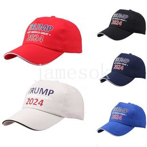 Trump-hoed Zomerzonwering Verstelbare honkbalhoeden 2024 Presidentiële verkiezingspet Feestpetten DB643