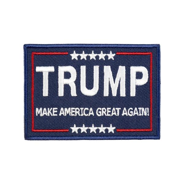 Trump Make America Great Again Patchs brodés à repasser pour vêtements, veste, gilet, moto, motard, accessoires personnalisés votre Sh243T