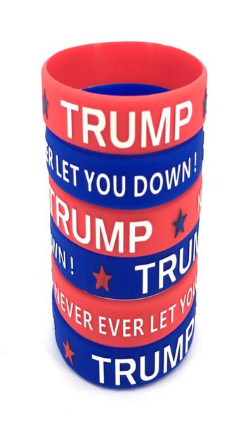 Trump Make America Great Again Bracelet en silicone en caoutchouc Sport Bracelet étanche Trump Donald Supporter Bracelet personnalisé Bracelet1393790