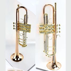Trompeta Instrumento tritono plano Bb B de alta calidad MTR-160 con estuche rígido, boquilla, tela y guantes, cuerno de bronce fosforado
