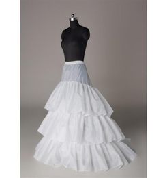 Trompette sirène mariée Crinoline jupon jupe 3 cerceaux jupons pour accessoires de mariage blanc Stretchabe réel Sample4036400