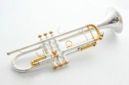 Trompet Originele Hoge Kwaliteit Trompet LT180S 72 Verzilverd Muziekinstrumenten Super Professional Performance Gratis verzending