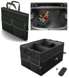 Organisateur de coffre pliable, caddie de rangement, boîtes repliables, bac pour voiture et camion SUV7798869