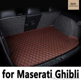 Kofferbakmat Tikar bagagedrager voor Maserati Ghibli 2014 2015 2016 2017 2018 2019 Aksesori interieur karpet liner kargo R230808