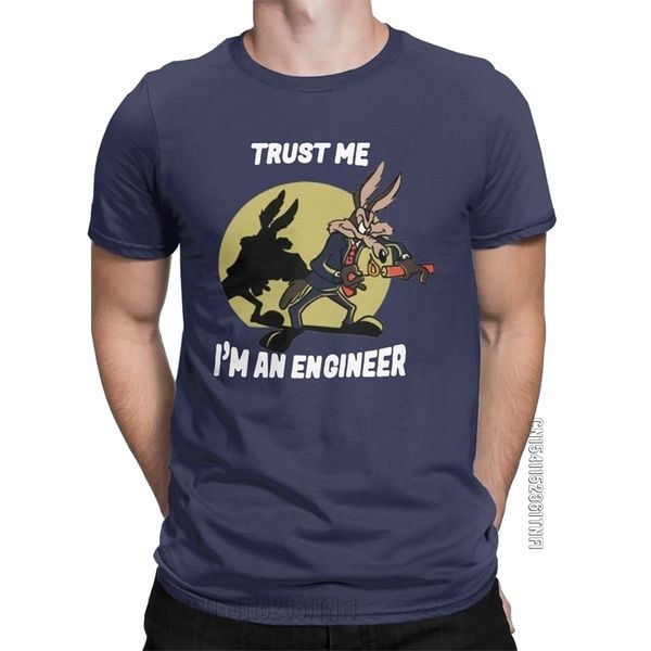 Faites-moi confiance, je suis un ingénieur t-shirt pour hommes pur coton T-shirt vintage col rond ingénierie t-shirts vêtements classiques grande taille 220505
