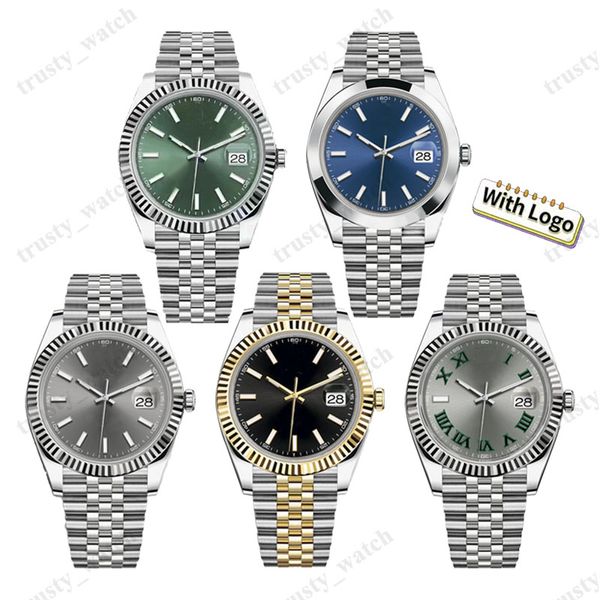 Montre Desinger Montre pour homme Rhodium Wimbledon 41 mm Mouvement automatique 2813 Montres Bracelet jubilé en acier inoxydable Montres pour hommes Avec papiers de boîte Orologio di lusso