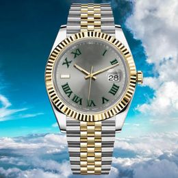 Relojes Trusty de alta calidad Rodio Wimbledon 41 mm Automático 2813 relojes de movimiento Correa de jubileo de acero inoxidable Hombres reloj papeles relojes de pulsera completos