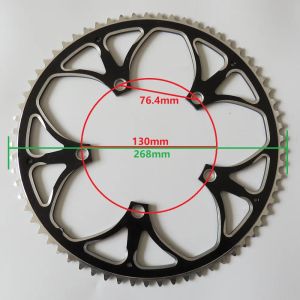 Truyou Chain Wheel 130 BCD 65T ALLIME ALLIAGE CNC ROAD BICYLING CRANKSET PLACKED BIKES CHEELL BEEU