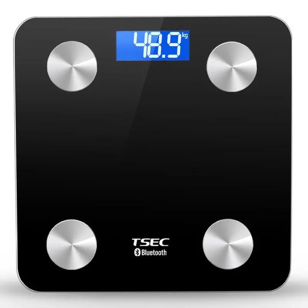 Récepteur Bluetooth TS-8028 4.0 LCD Smart App Balances de graisse corporelle Analyse des données de poids