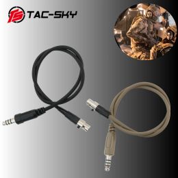 TS TAC-Sky Tactical Airsoft Hunting Ruise Annulering Pick-up AMP-headset datakabel is niet compatibel met FCS AMP-headset