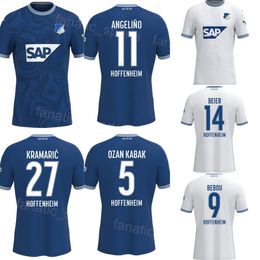 TSG Hoffenheim Soccer 14 Maximilian Beier Jersey Club 1 Oliver Baumann 6 Grischa Promel 29 Kevin Vogt 16 Anton Stach 27 Andrej Kramaric Voetbalshirttenues 2023-24