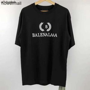 T-shirt Crew T-shirt Heren Dames Katoen balencaigaly Tee Katoen Print Tarwe Letter B balencigaly Hals Tops Vintage Oversized Fit Lovers Parijs 1917 Designer Plus Si 2ZH2