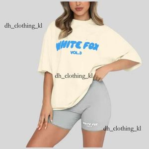 Tshirt Designer White Foxx Sweat-shirt T-shirt Top de qualité Coton T-short décontracté Ments Shorts Street Slim Fit Hip Hop White Foxx Sweat Streetwear Tshirts 735