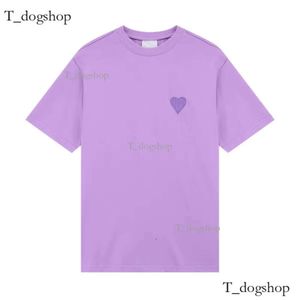 Tshirt Fashion Designer T-shirt Amis T-shirt Nouvelle-couleur Amour Love Broidered Macaron Men's Women's's Couple Coton Cotton Coton Colonnées Summer Loose Force 535
