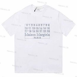 Tshirt Maison Marrela Shirt Designer Shirts For Men T-T-T-T-LE MEN Designer Tee Tee Tee Coton Shirts Graffiti Mélibreux Fun Color Imprimer Sketch Huile Paint