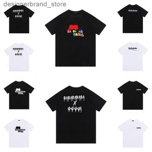 Camiseta para hombre Mujeres Diseñadores Ba T Shirts Hip Hop Moda Impresión Manga corta Algodón de alta calidad Hombre Camisa Polos Chothes Verano T Balencaigalies Balencigaly TGHQ